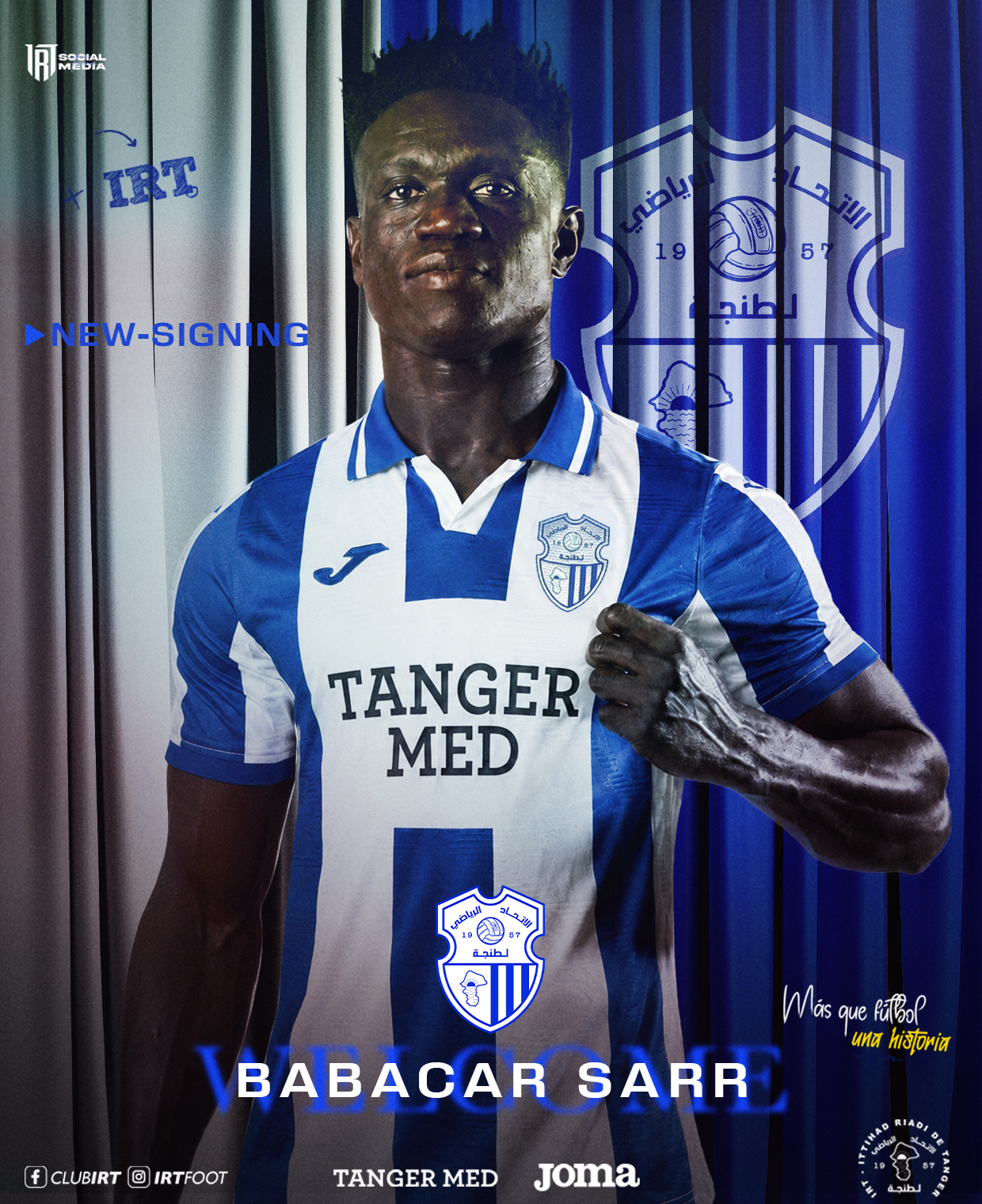 Babacar Sarr est Tangérois… Bienvenue dans la forteresse bleue